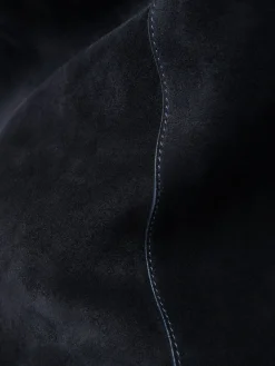 Outlet Studio Nicholson Hobo Type 2 Suede Bag Darkest Navy