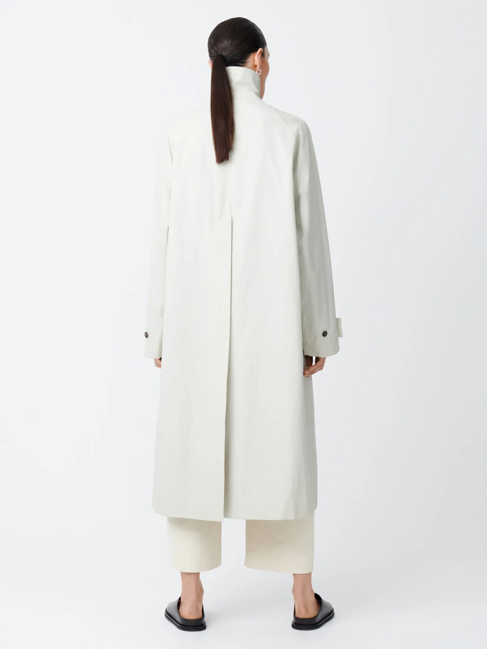Outlet Studio Nicholson Holin Coated Cotton Coat Dove
