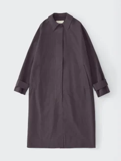 Outlet Studio Nicholson Holin Technical Cotton Coat Cocoa