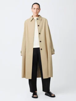 Best Studio Nicholson Holin Technical Cotton Coat Tan