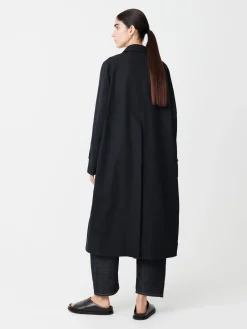 Outlet Studio Nicholson Holin Technical Cotton Coat Dark Navy