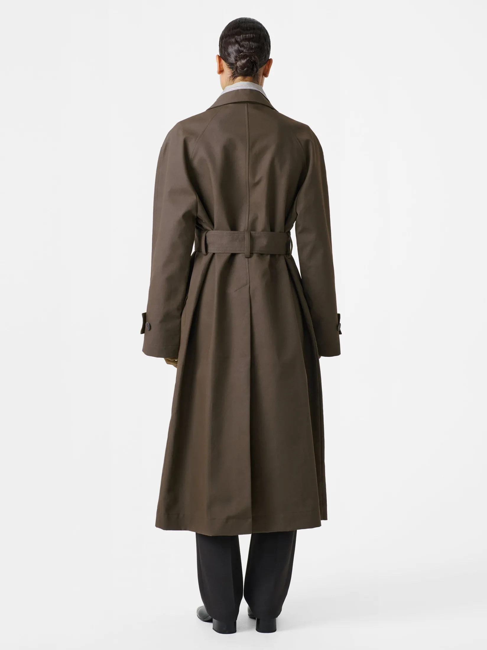Sale Studio Nicholson Innis Coat Moss / Black
