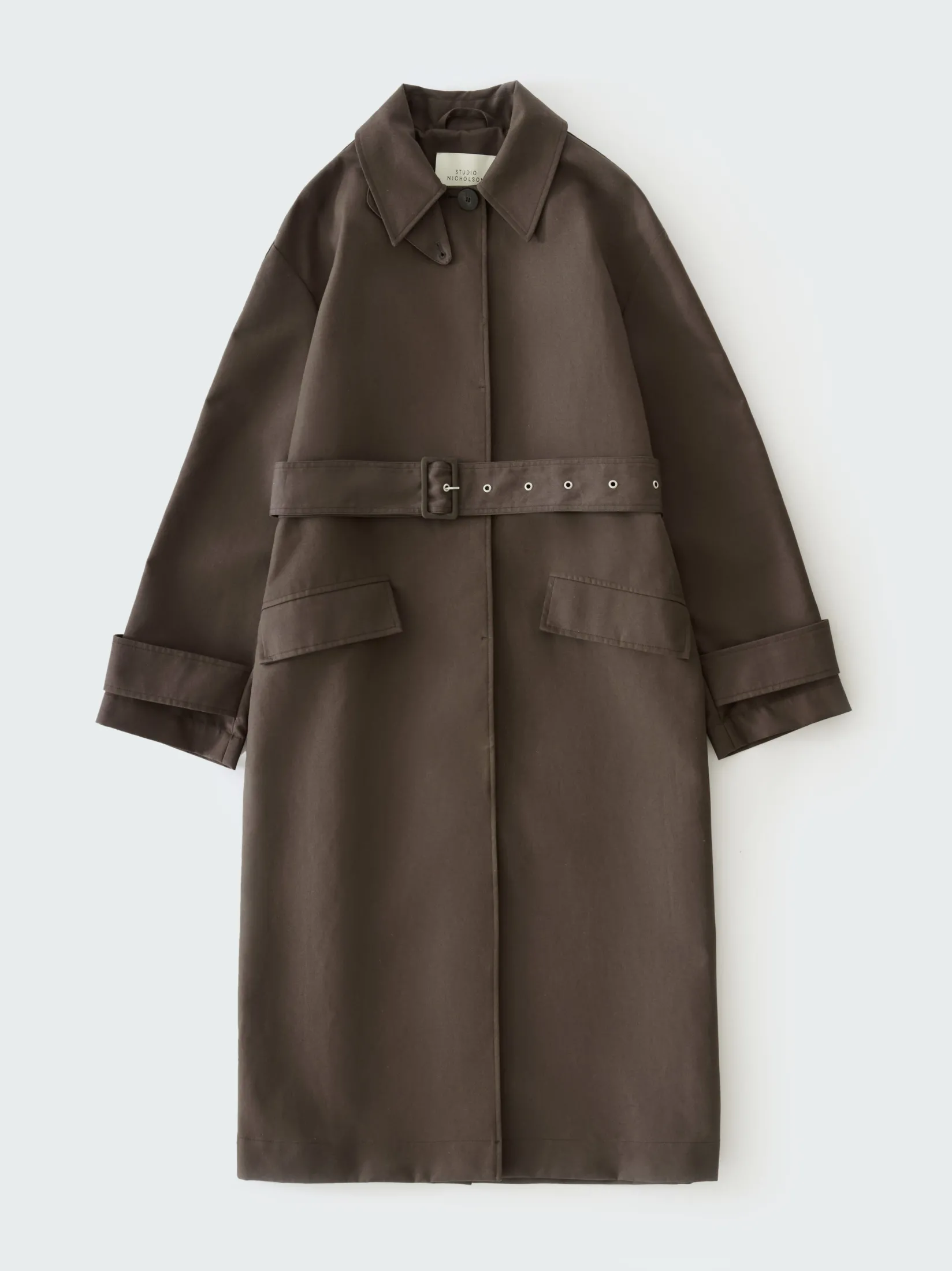 Sale Studio Nicholson Innis Coat Moss / Black