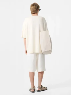 Discount Studio Nicholson Joshua Linen Short Parchment