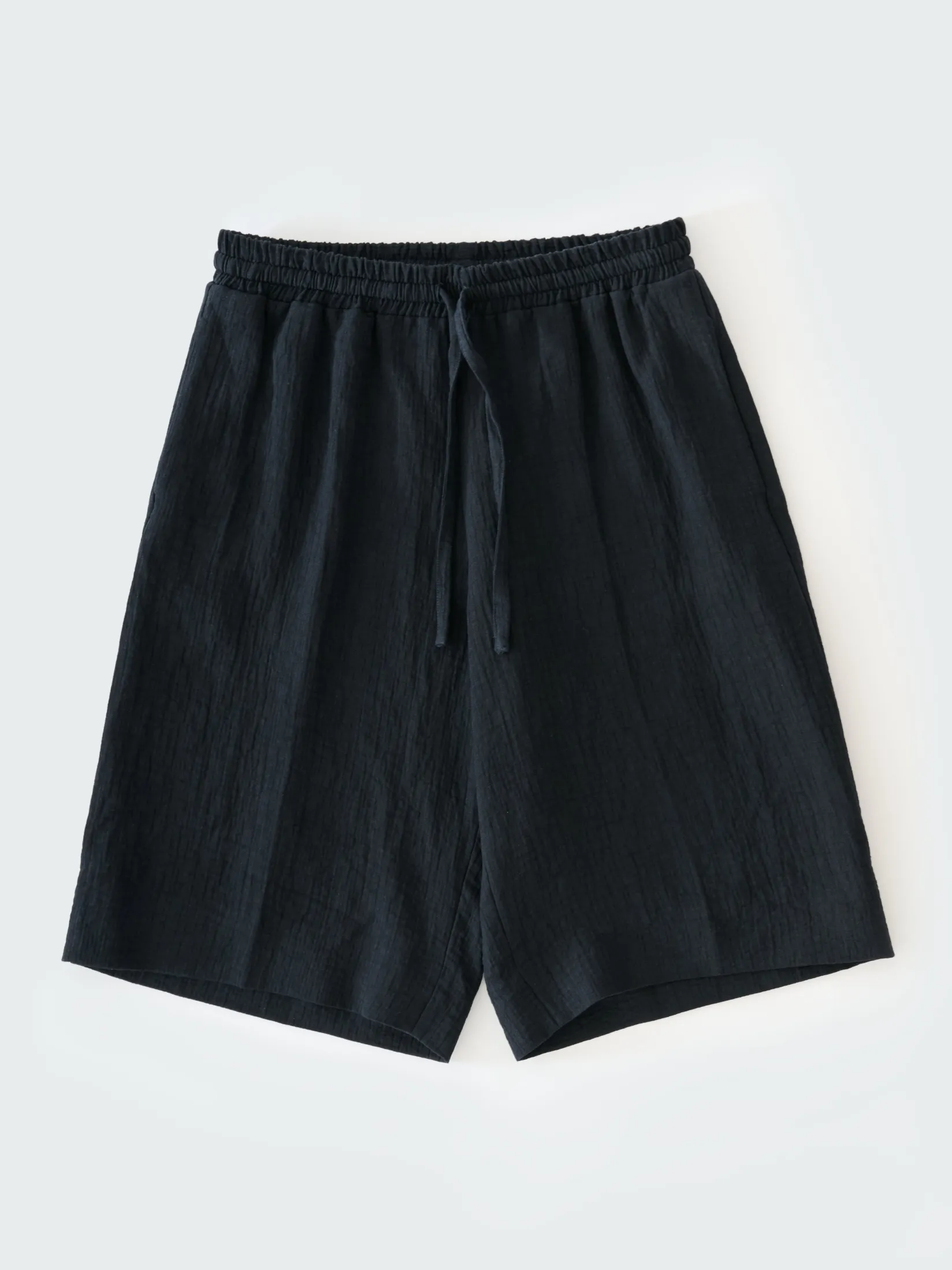 Discount Studio Nicholson Joshua Linen Short Darkest Navy