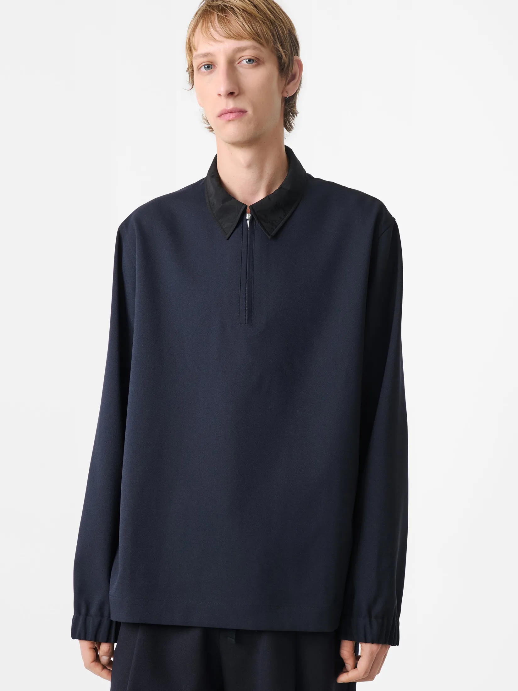 Sale Studio Nicholson Joss Shirt Darkest Navy