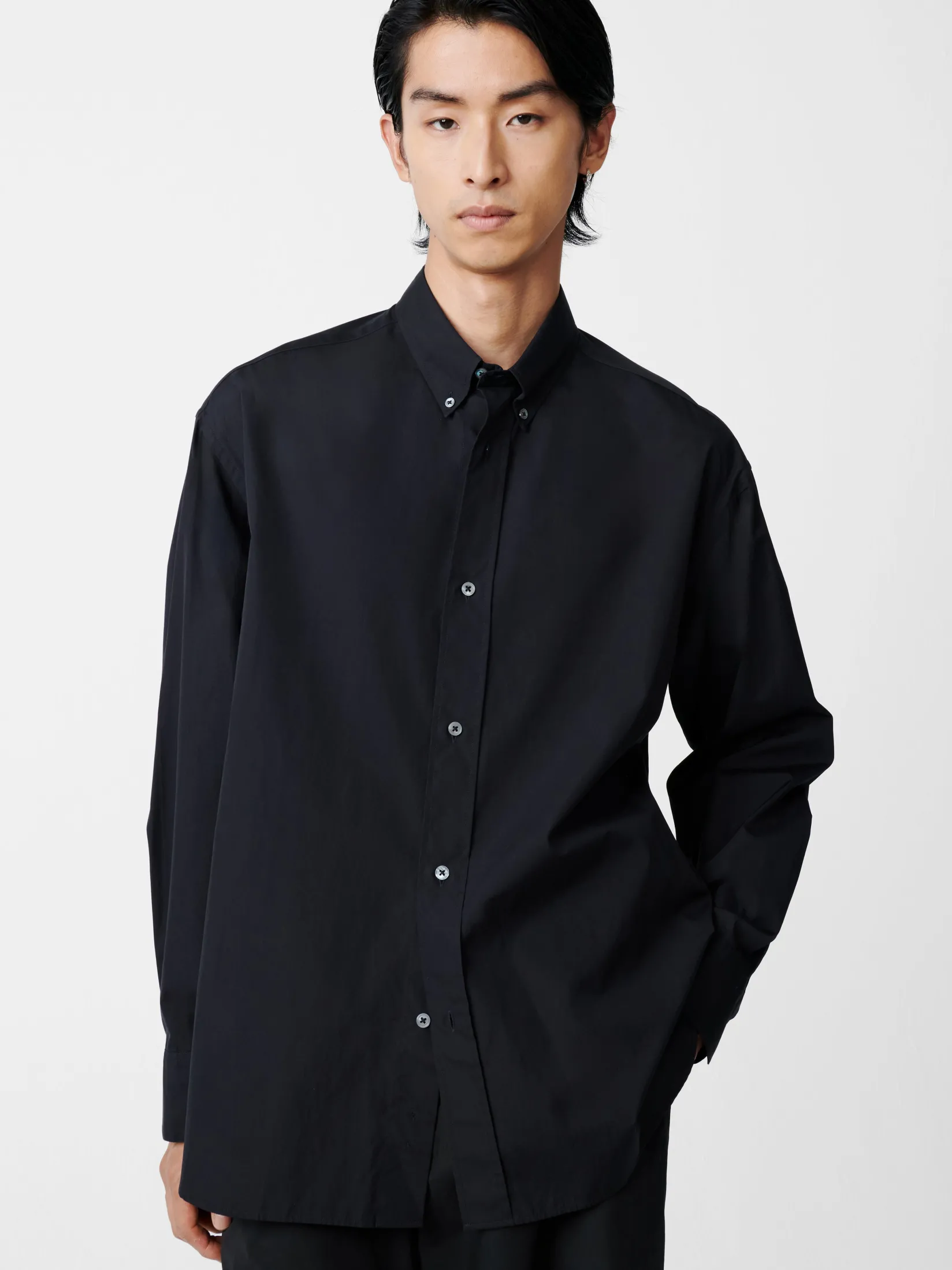 Clearance Studio Nicholson Jude Shirt Darkest Navy