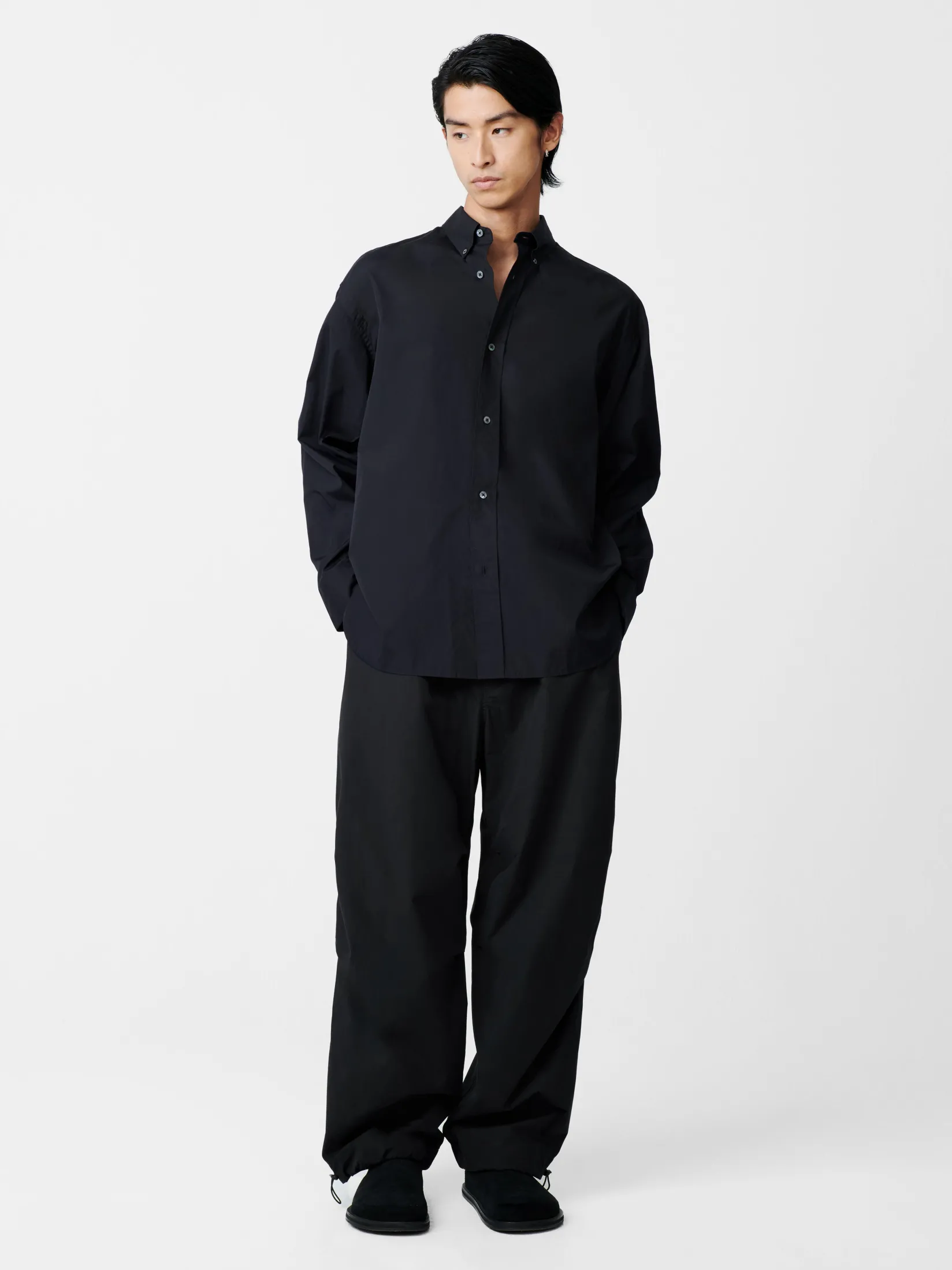 Clearance Studio Nicholson Jude Shirt Darkest Navy