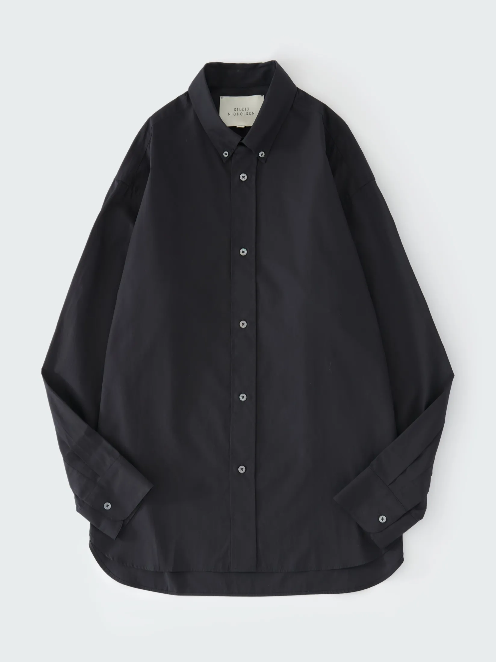 Clearance Studio Nicholson Jude Shirt Darkest Navy