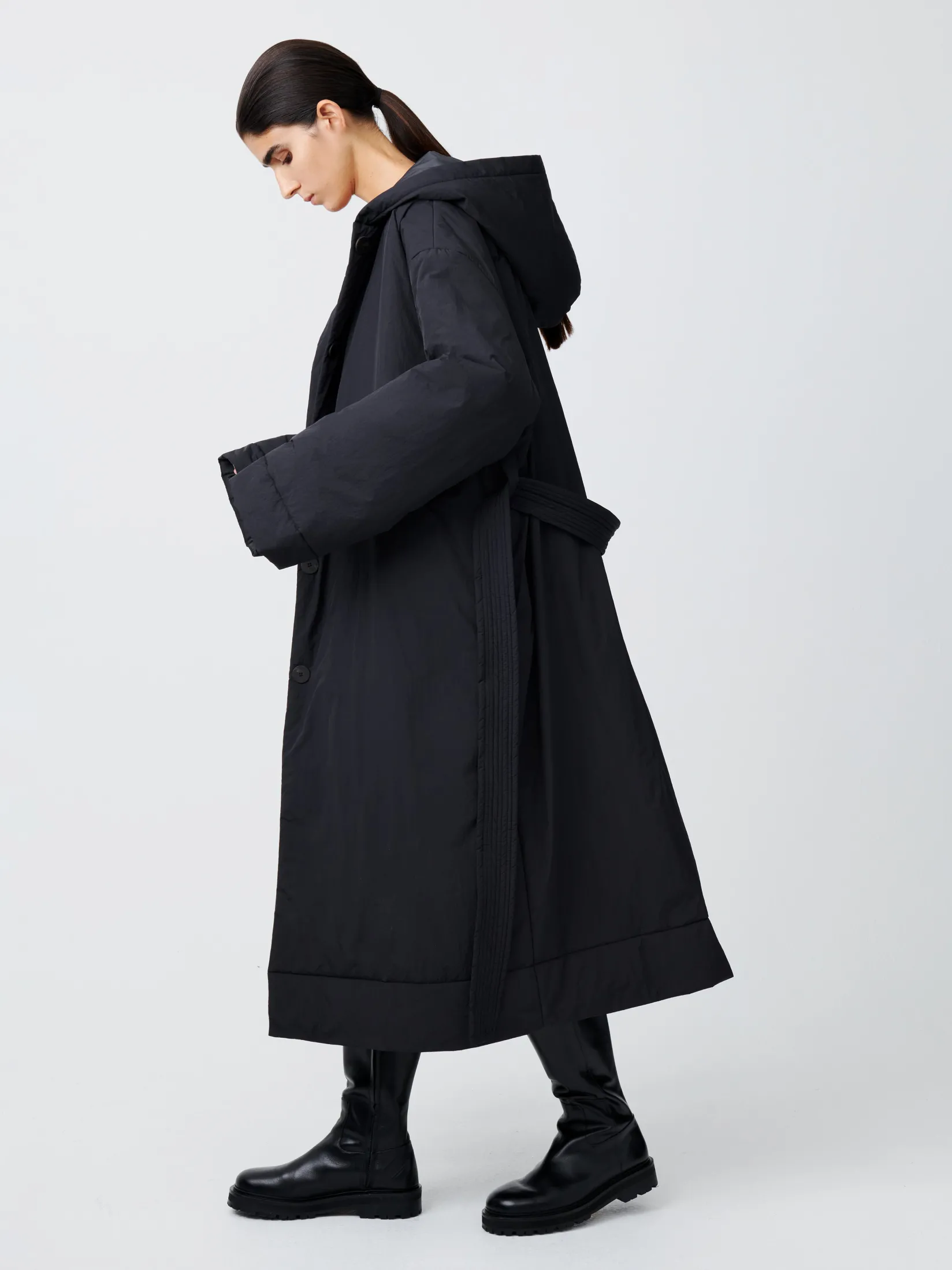New Studio Nicholson Kariba Ecodown Coat Black