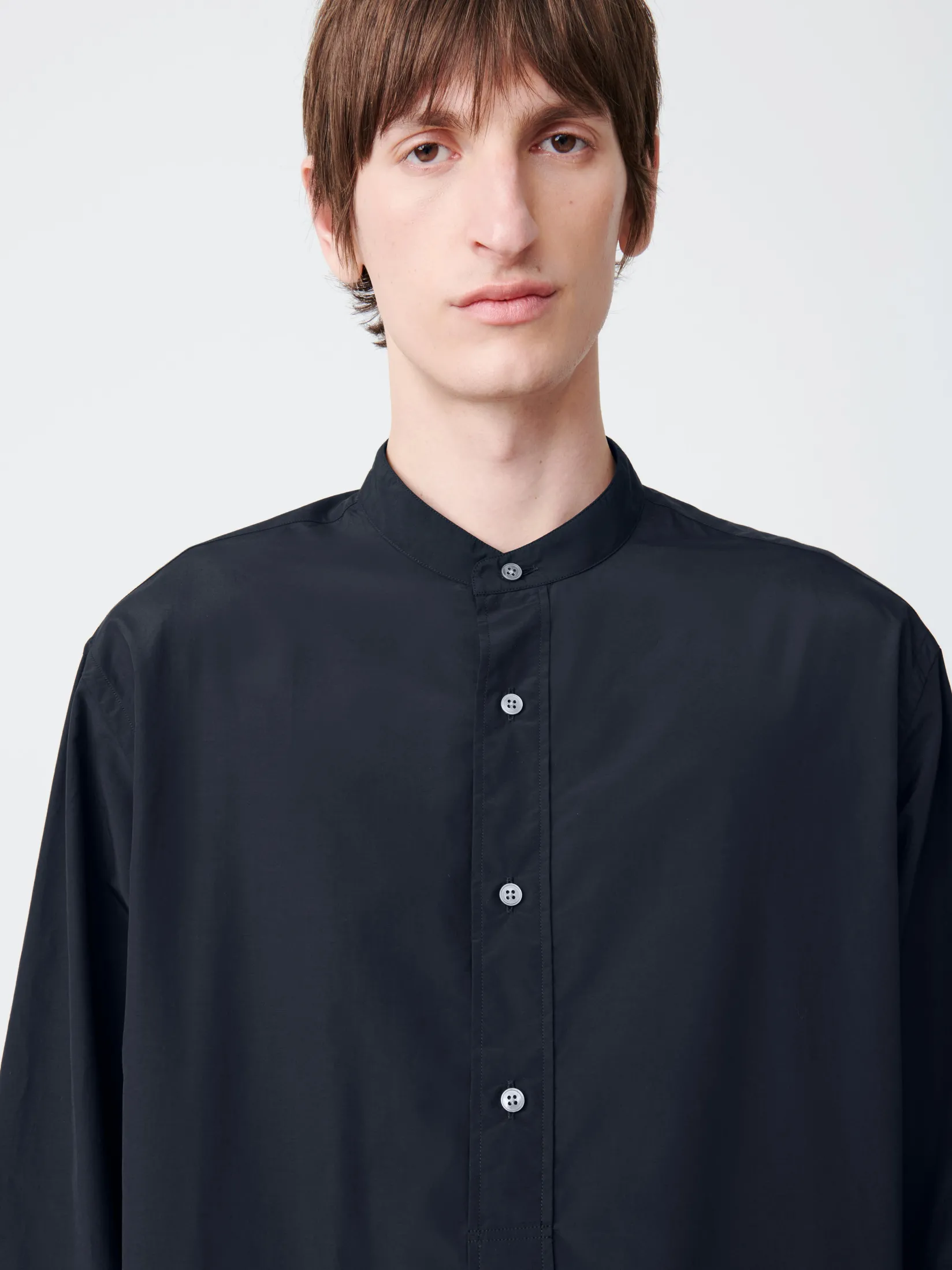 Clearance Studio Nicholson Key Shirt Darkest Navy