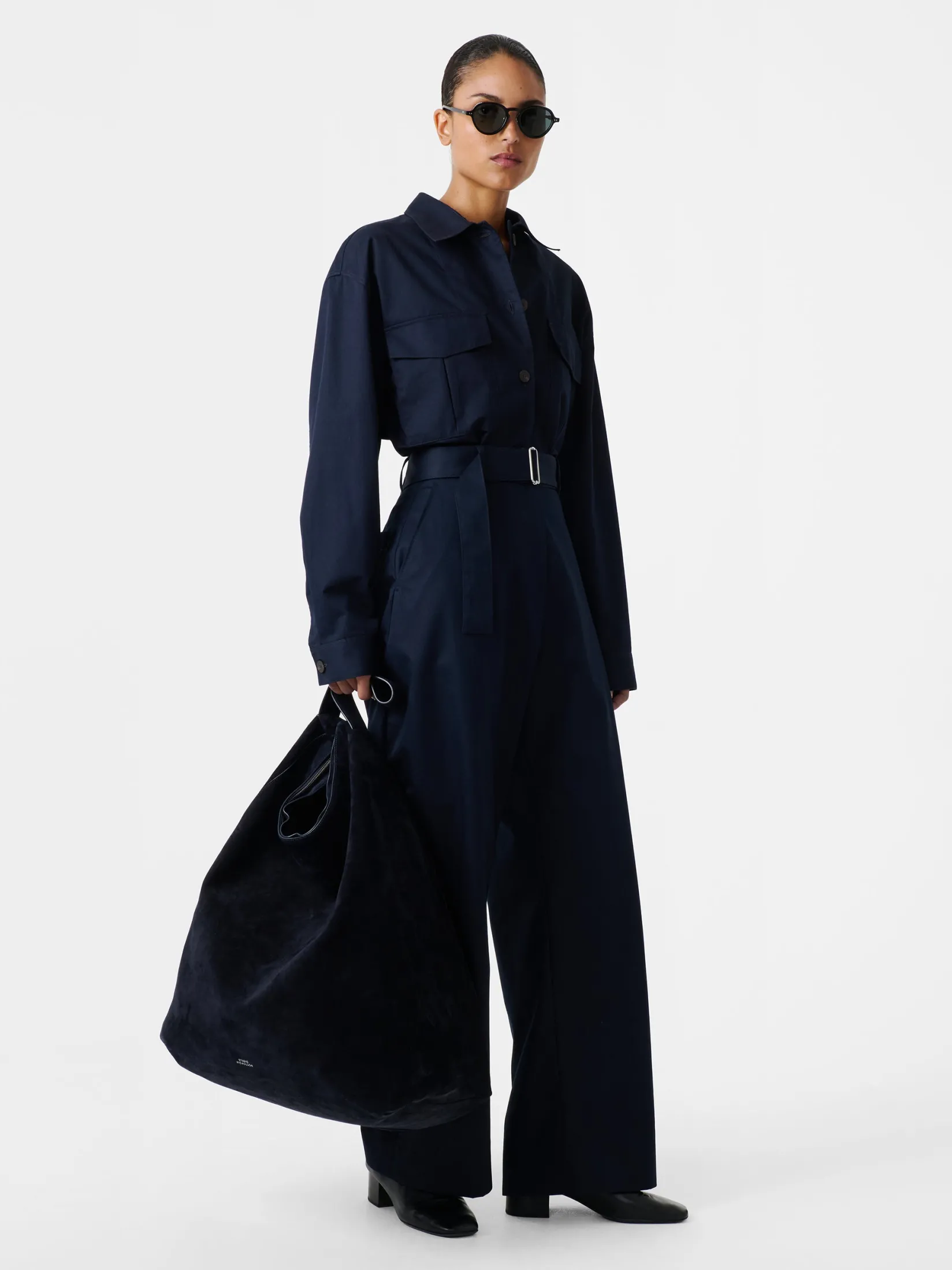 Online Studio Nicholson Kukes Shirt Darkest Navy