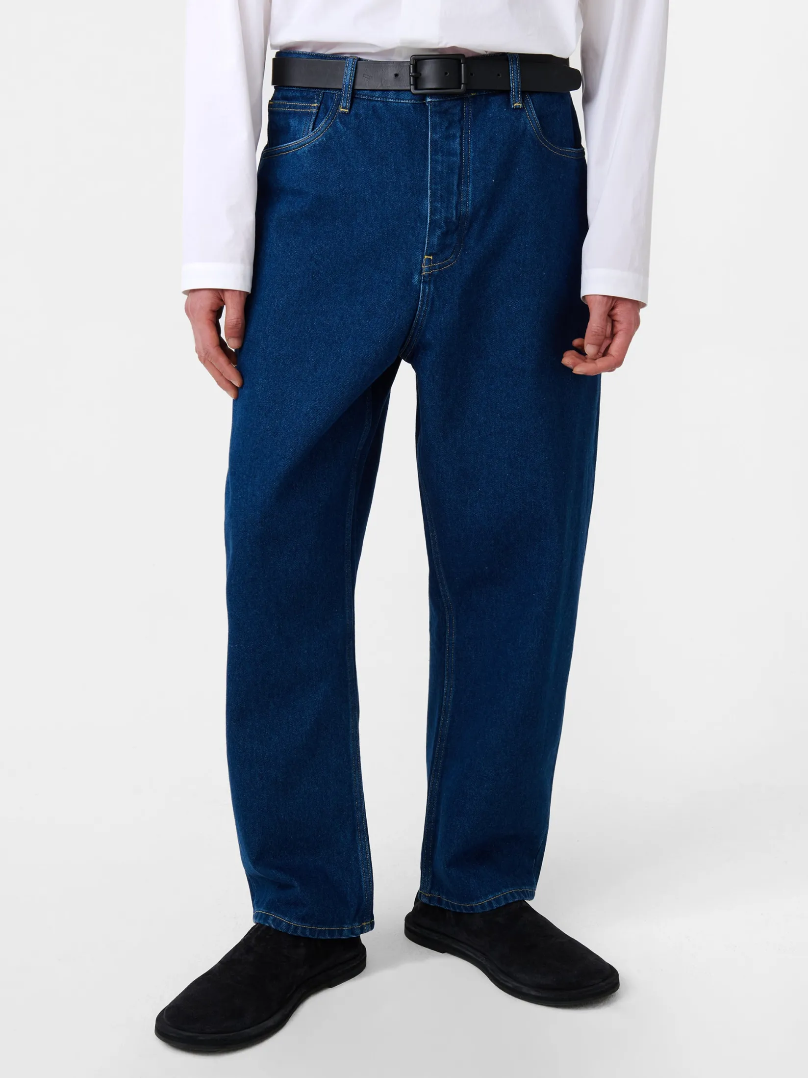 New Studio Nicholson Land Denim Pant Indigo Wash