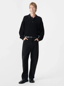New Studio Nicholson Land Denim Pant Washed Black