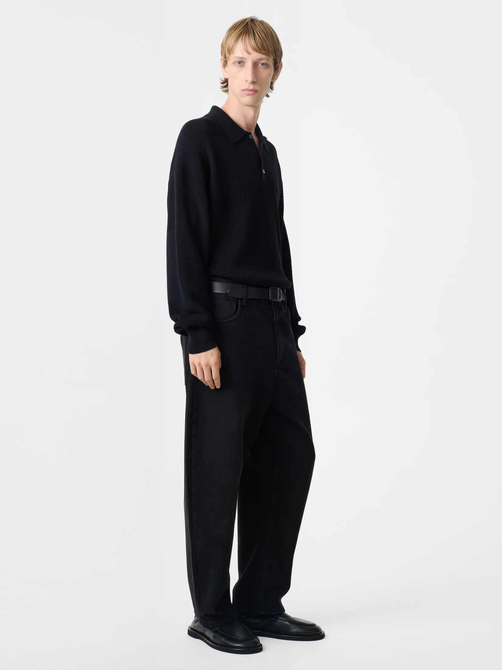 New Studio Nicholson Land Denim Pant Washed Black