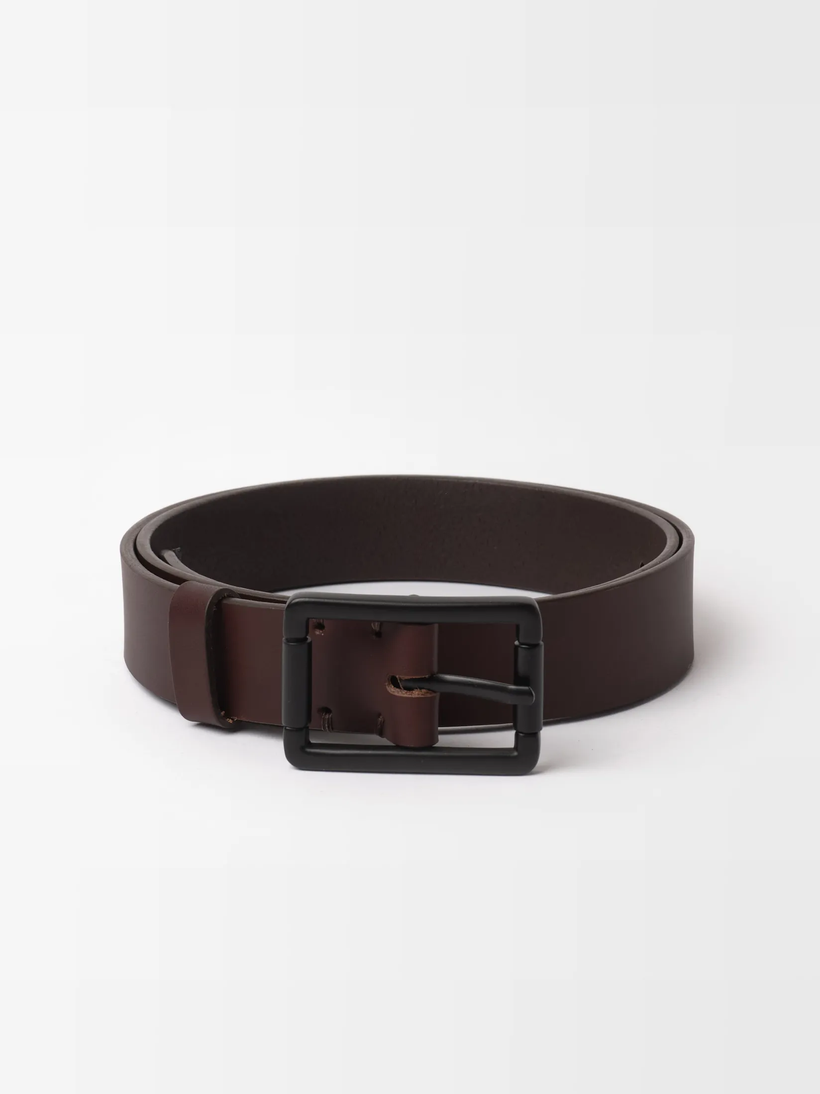 Clearance Studio Nicholson Leather Belt Chestnut