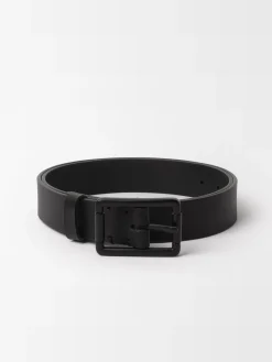 Outlet Studio Nicholson Leather Belt Black