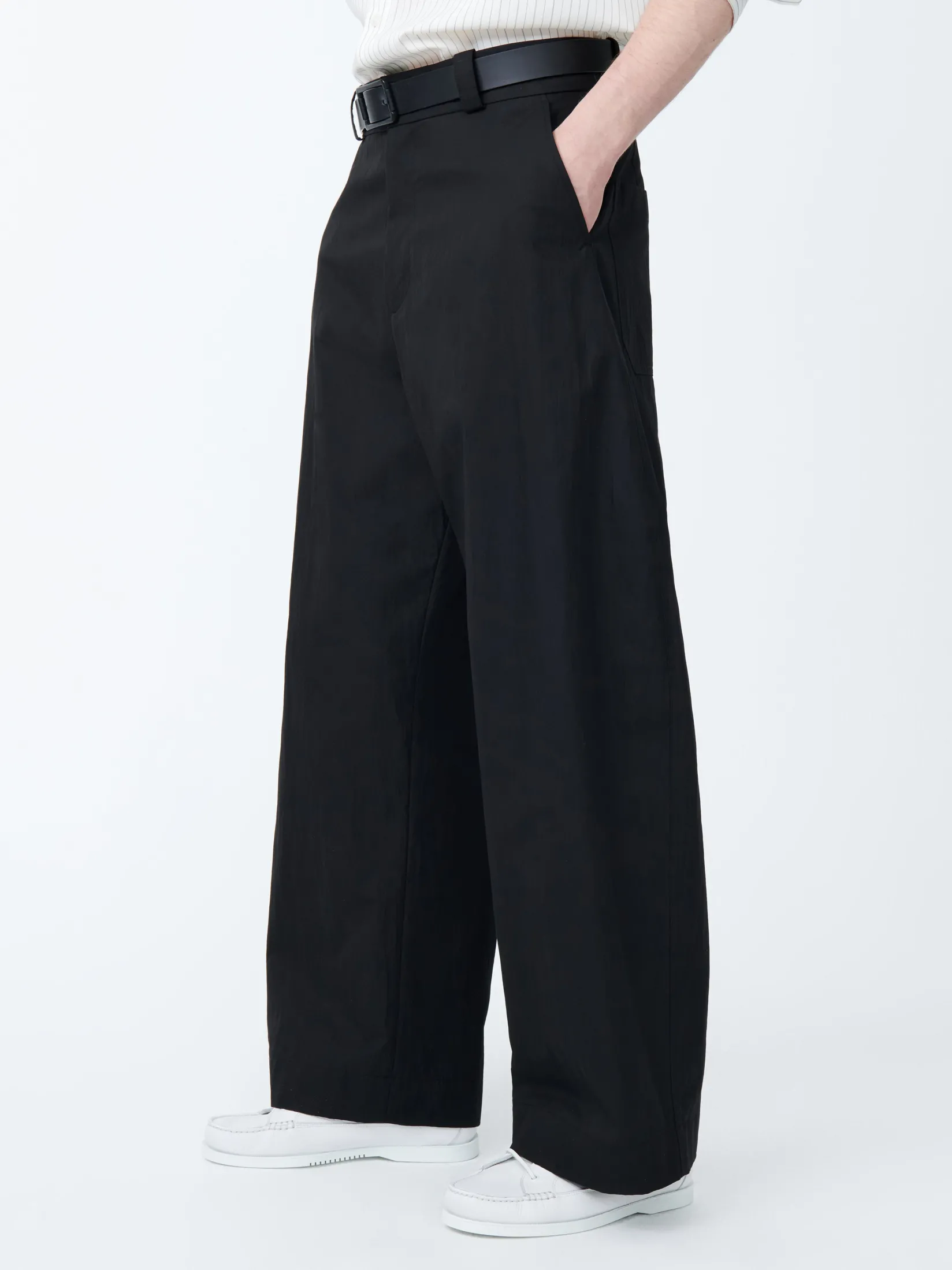 Outlet Studio Nicholson Levy Sporty Cotton Pant Black