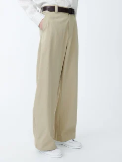 Online Studio Nicholson Levy Sporty Cotton Pant Sand