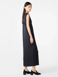 Sale Studio Nicholson Lise Linen Dress Darkest Navy
