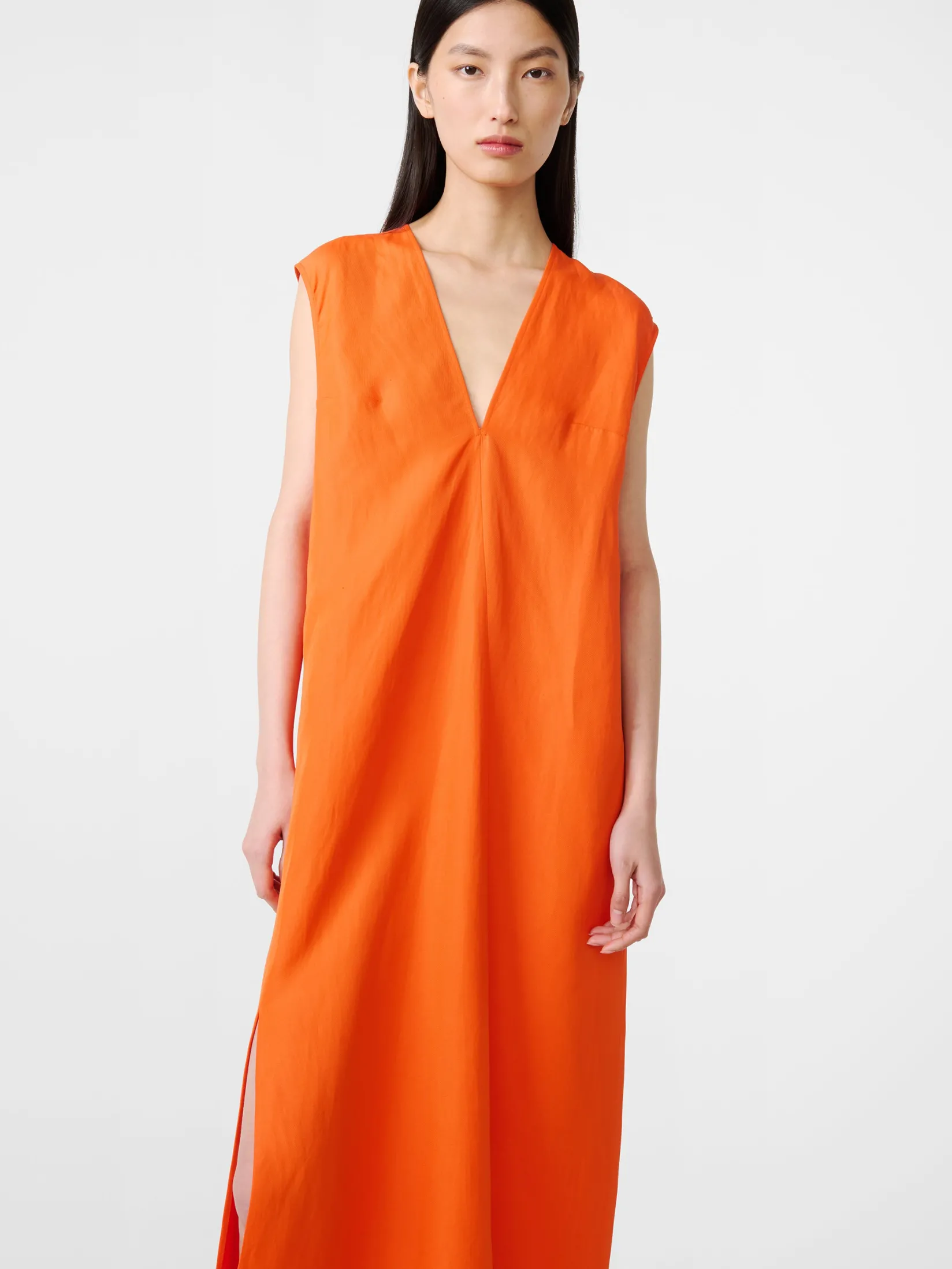 New Studio Nicholson Lise Linen Dress Clementine