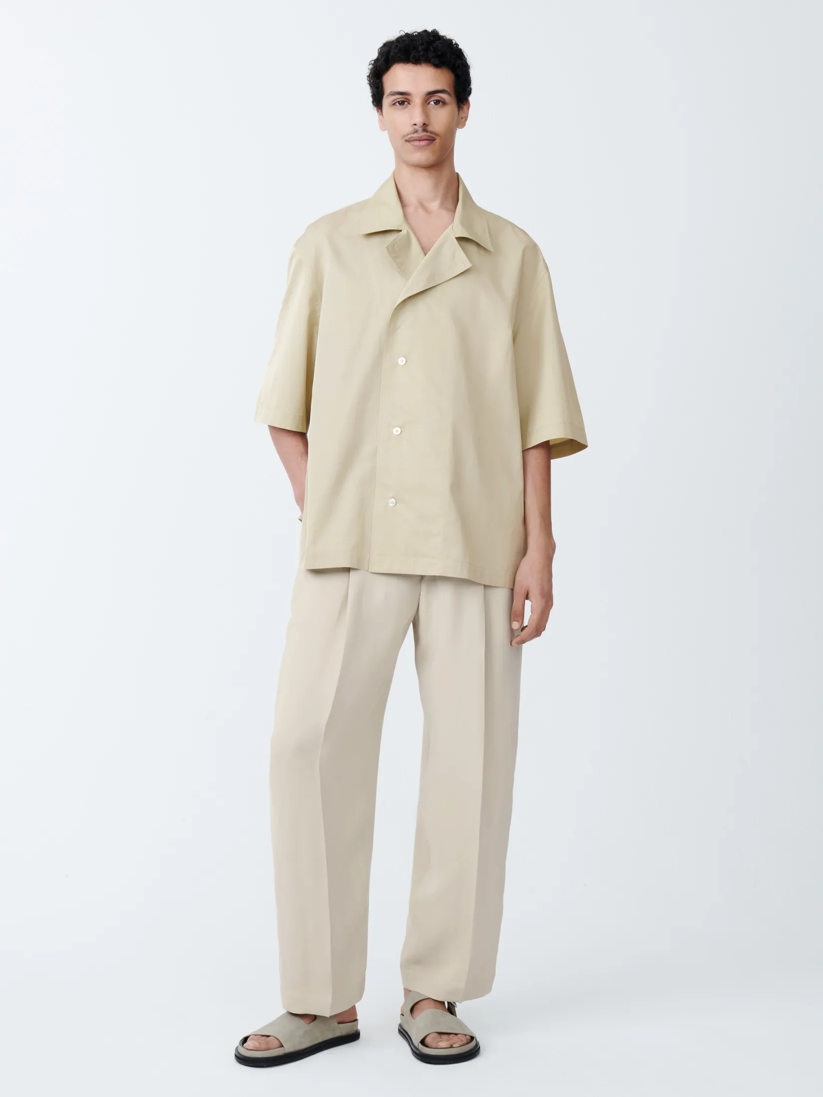 Discount Studio Nicholson Loca Shirt Dark Stone