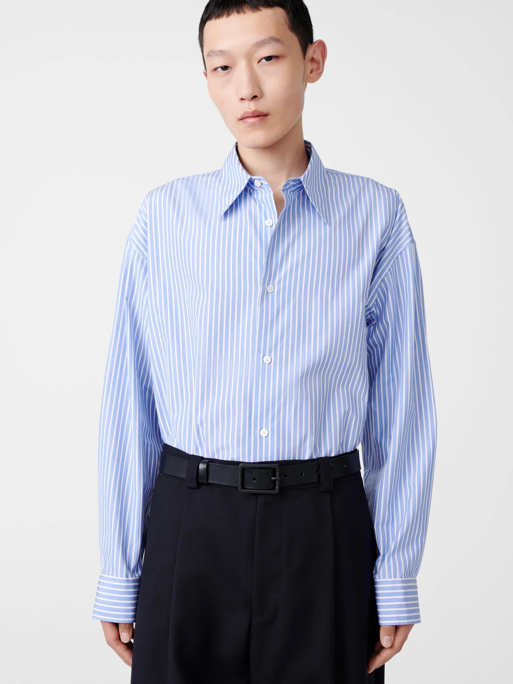 Sale Studio Nicholson Loche Shirt Blue Stripe