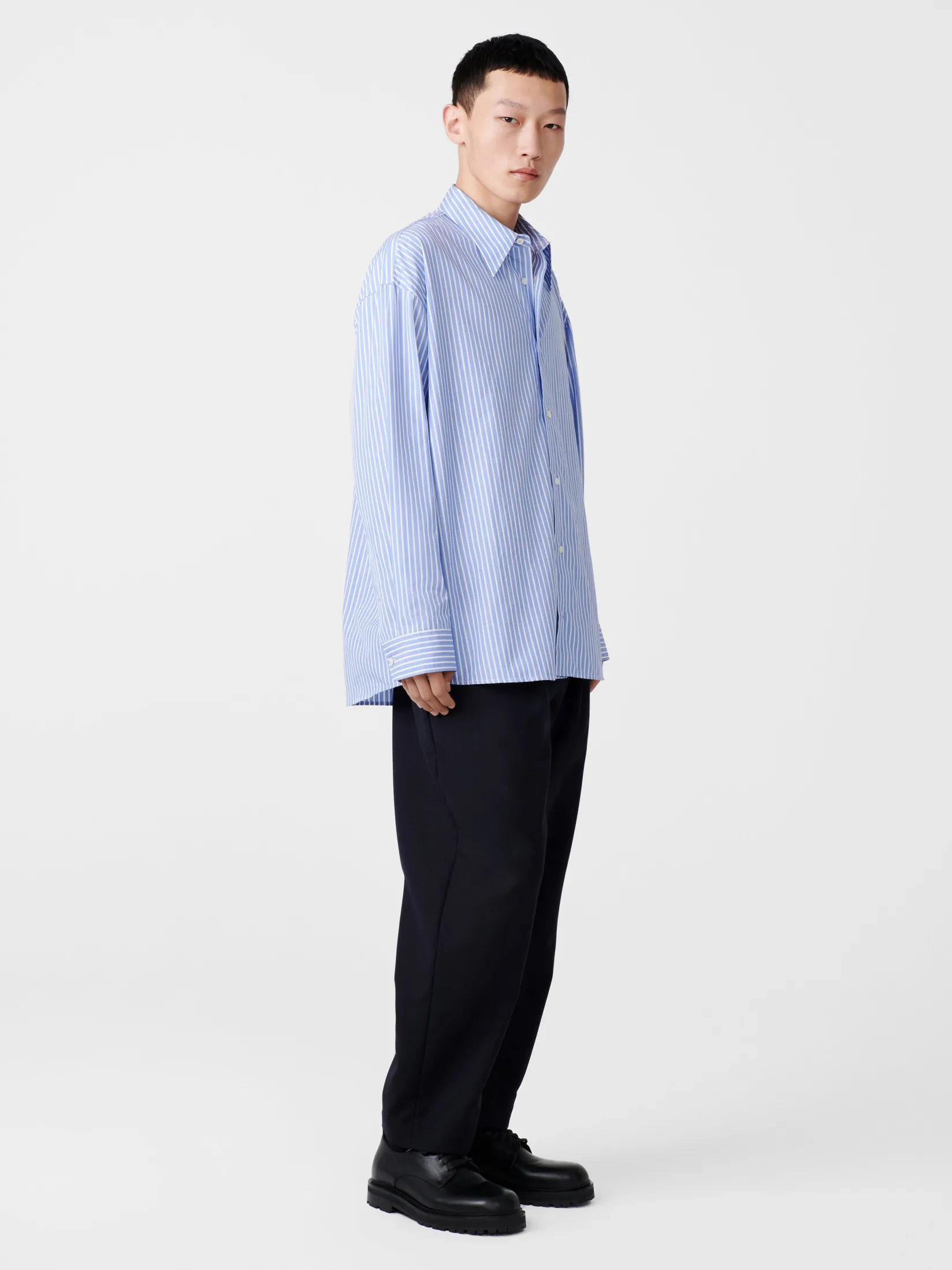 Sale Studio Nicholson Loche Shirt Blue Stripe