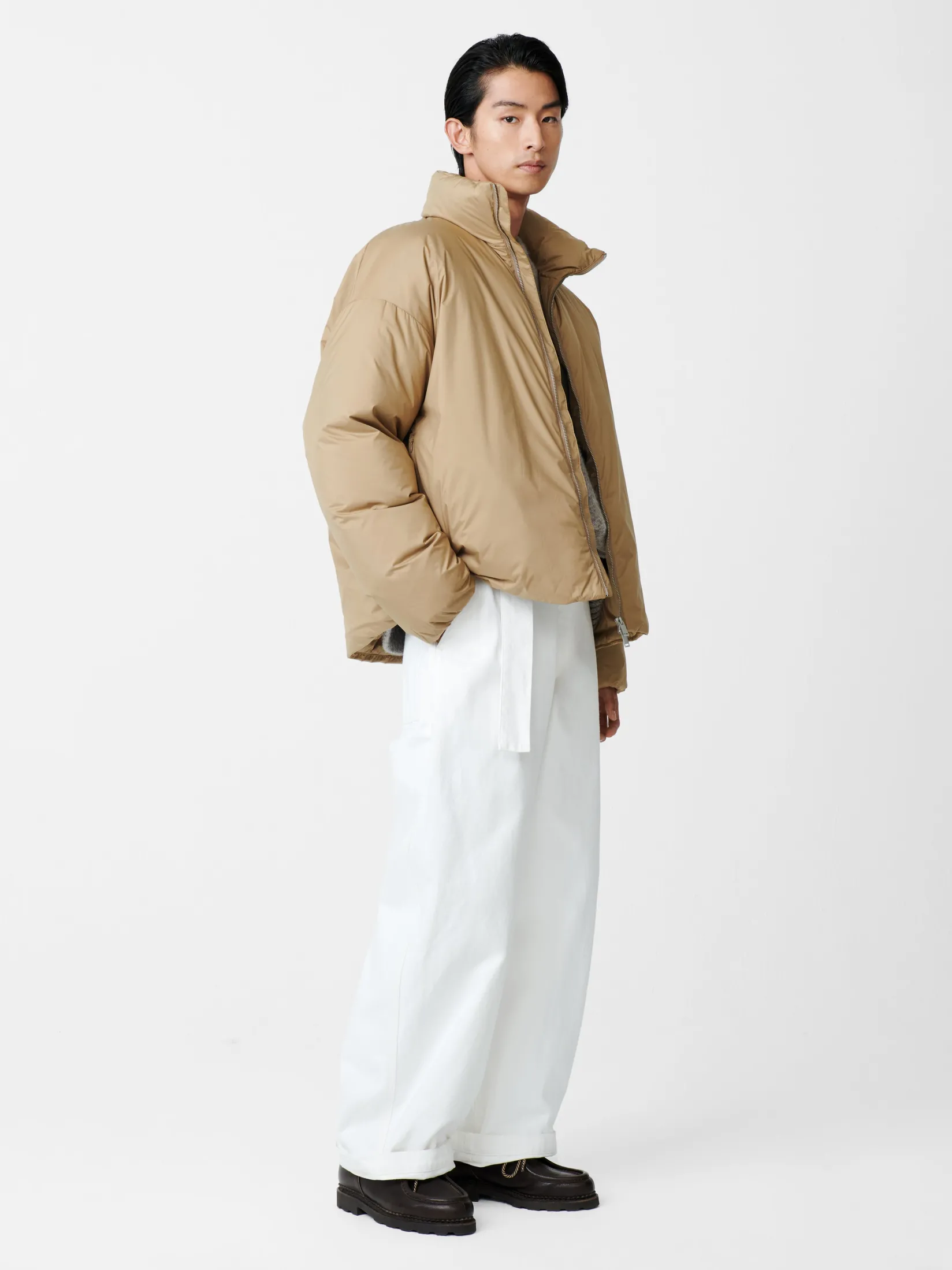 Fashion Studio Nicholson Loft Down Jacket Taupe