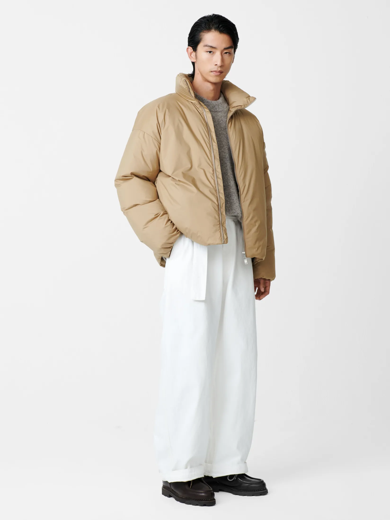 Fashion Studio Nicholson Loft Down Jacket Taupe