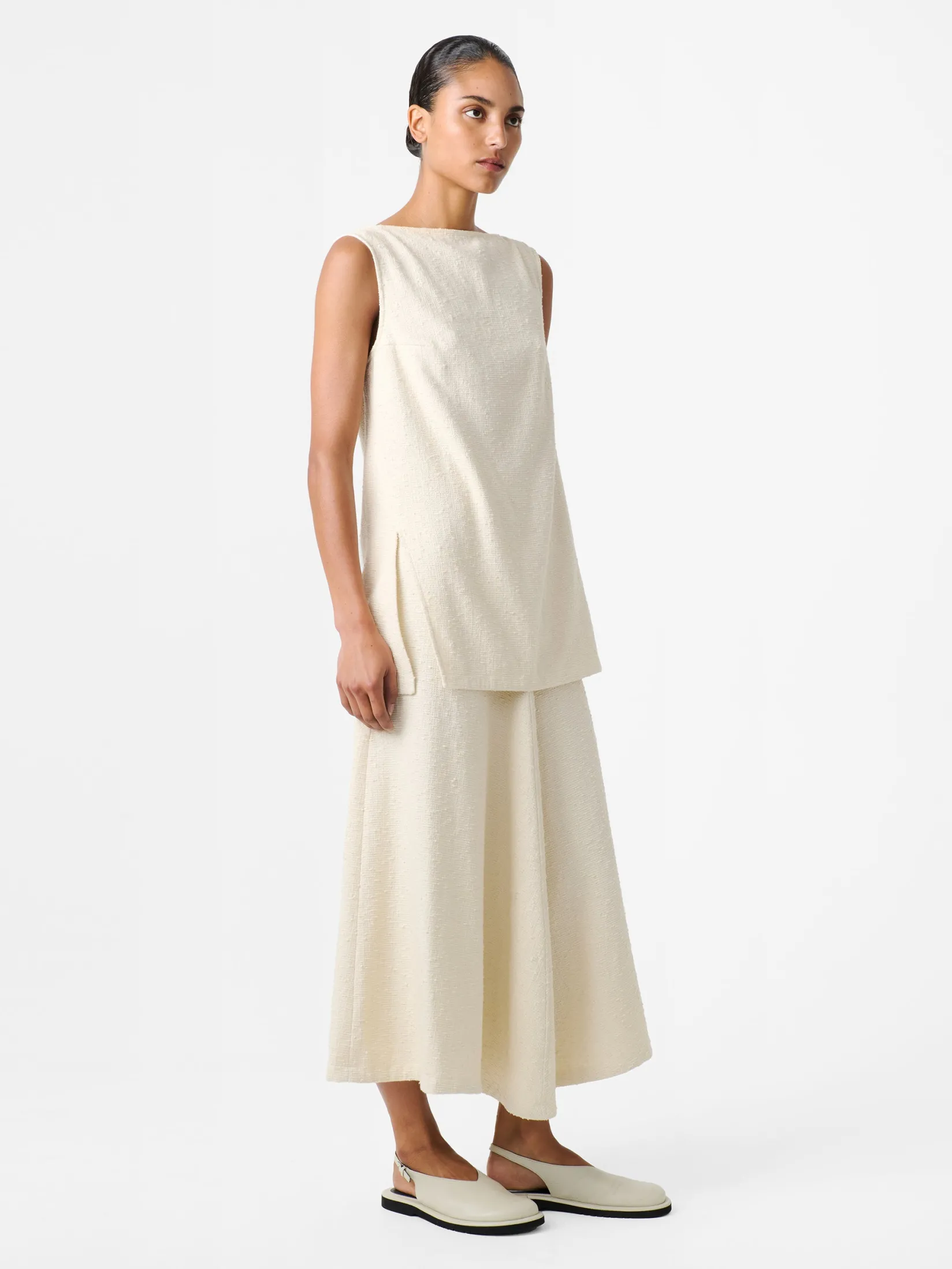 New Studio Nicholson Mae Skirt Cream