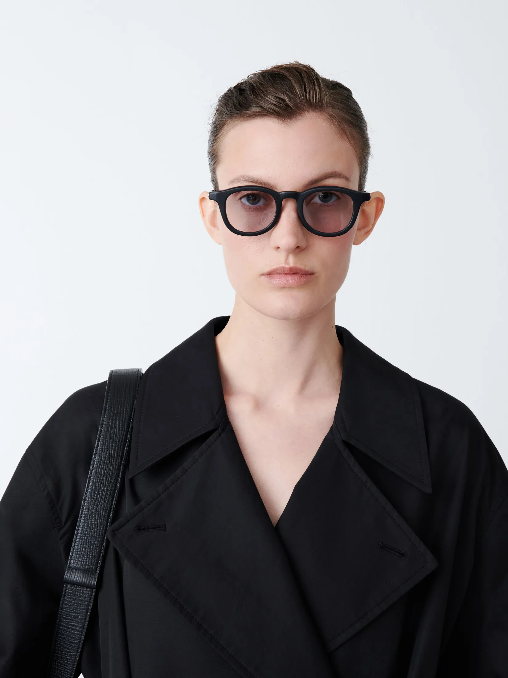 Fashion Studio Nicholson Mawer Coat Black Grape