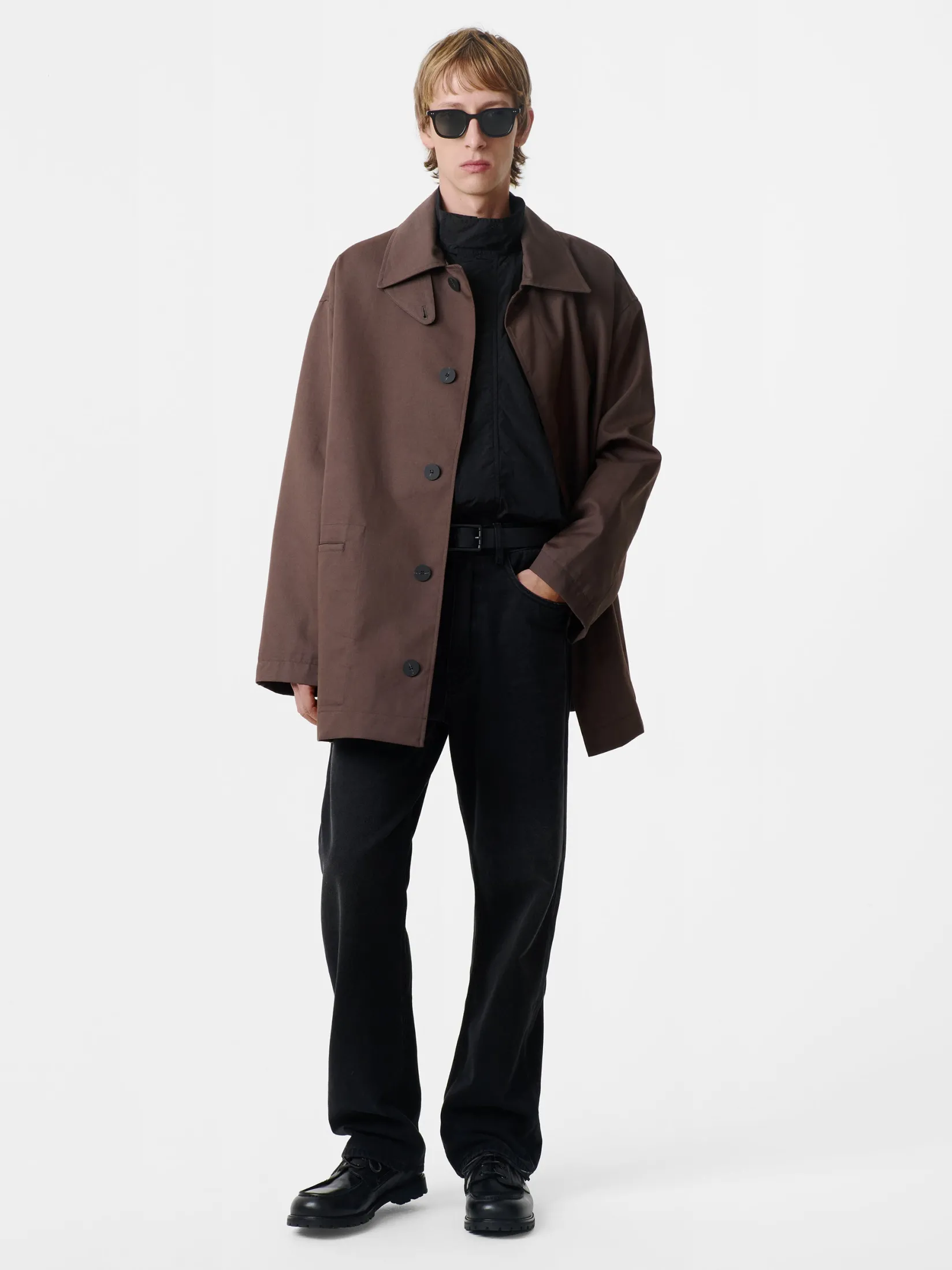 Sale Studio Nicholson Measure Jacket Moss / Black