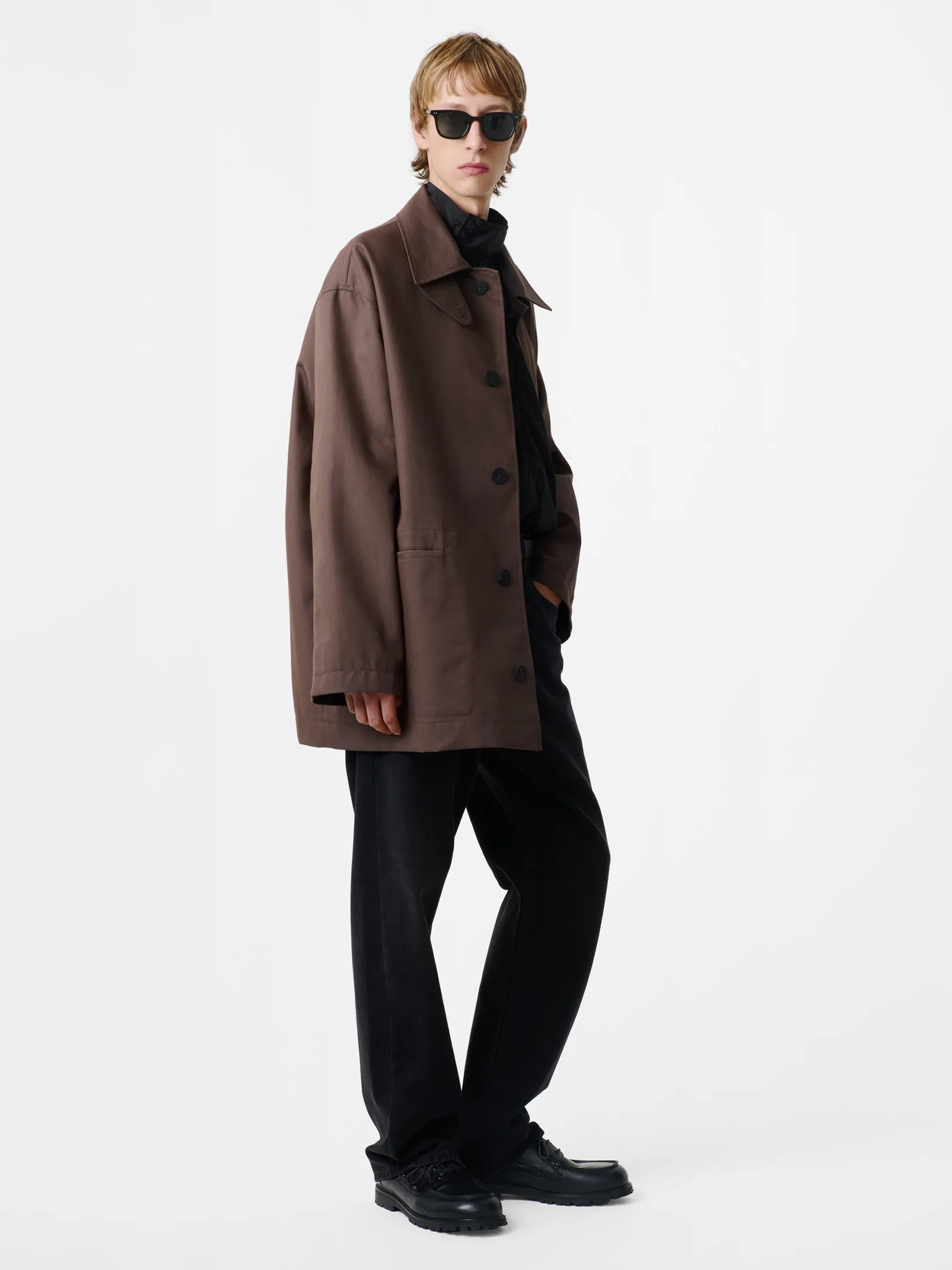 Sale Studio Nicholson Measure Jacket Moss / Black
