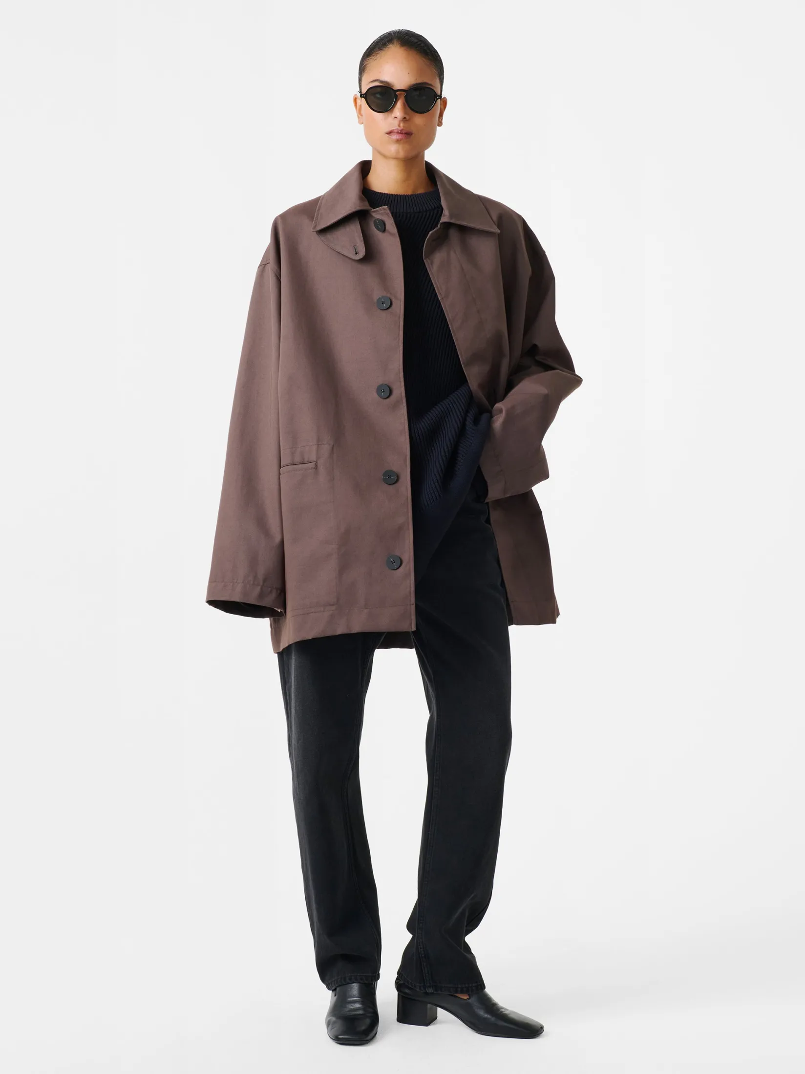 Sale Studio Nicholson Measure Jacket Moss / Black