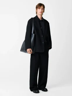 Discount Studio Nicholson Men's Conde Stripe Jacket Black
