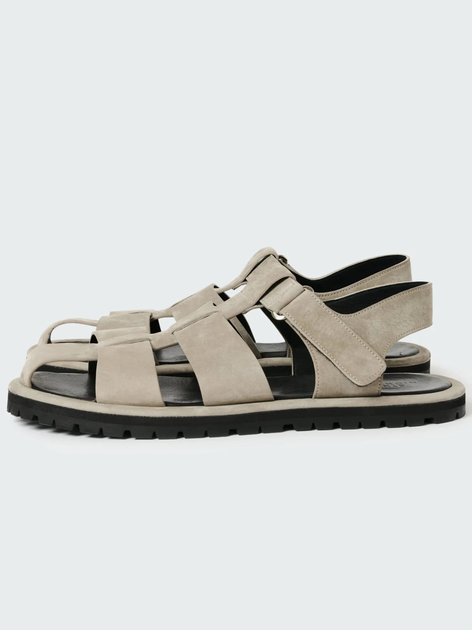 Fashion Studio Nicholson Men's Sandom Suede Sandal Rainy Day Grey