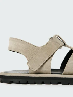 Fashion Studio Nicholson Men's Sandom Suede Sandal Rainy Day Grey