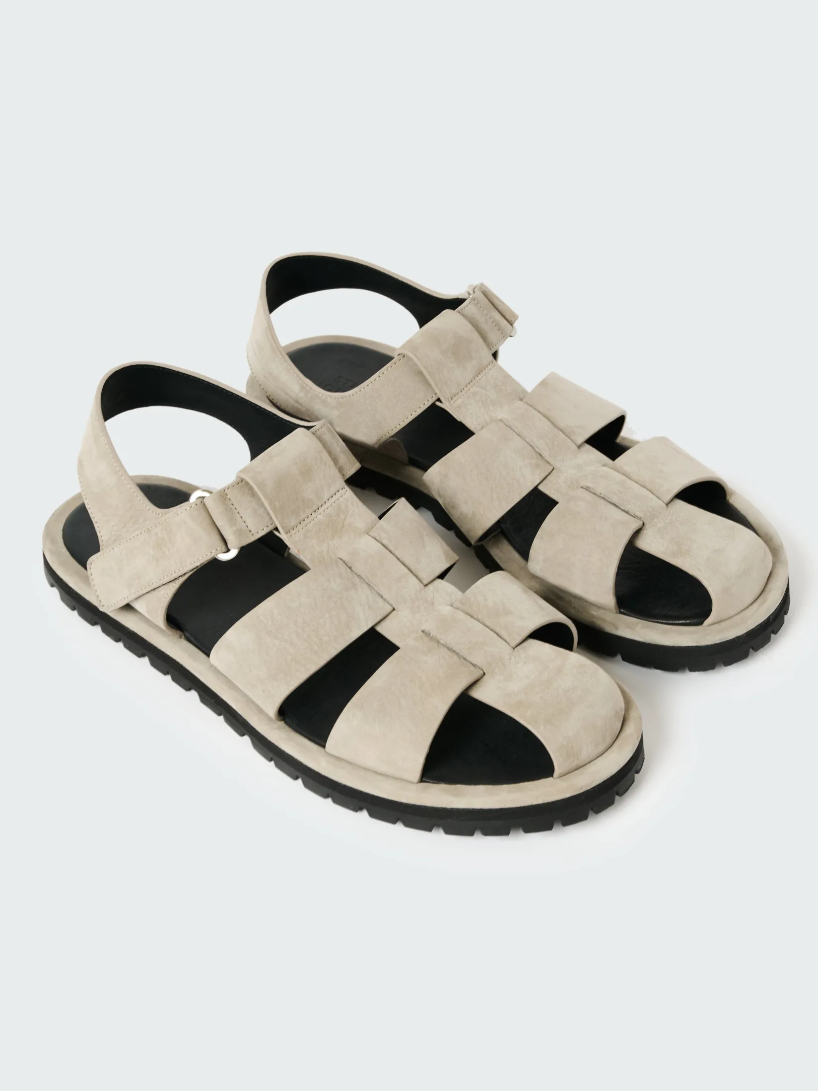 Fashion Studio Nicholson Men's Sandom Suede Sandal Rainy Day Grey