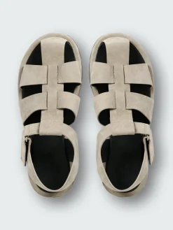 Fashion Studio Nicholson Men's Sandom Suede Sandal Rainy Day Grey