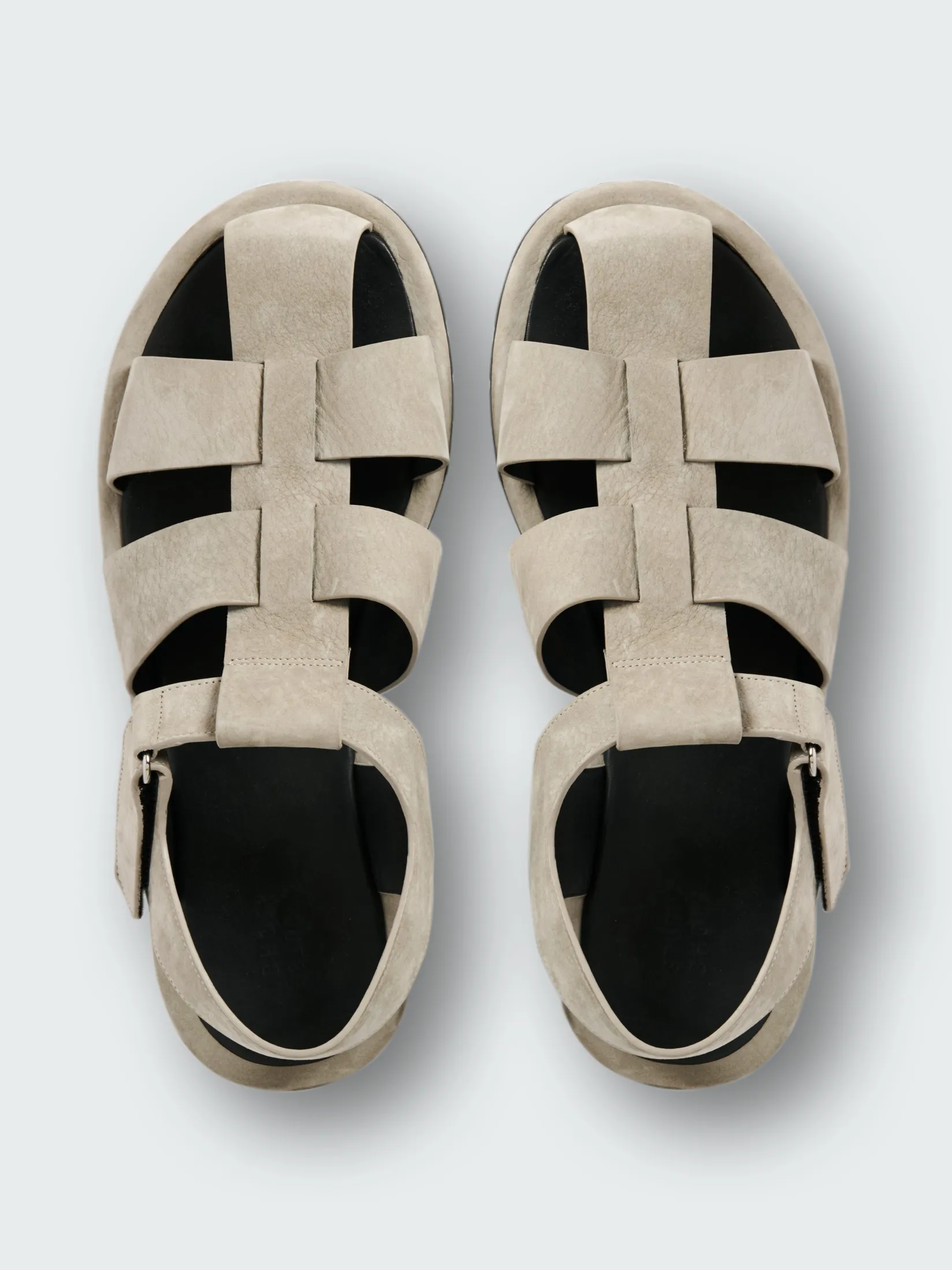 Fashion Studio Nicholson Men's Sandom Suede Sandal Rainy Day Grey