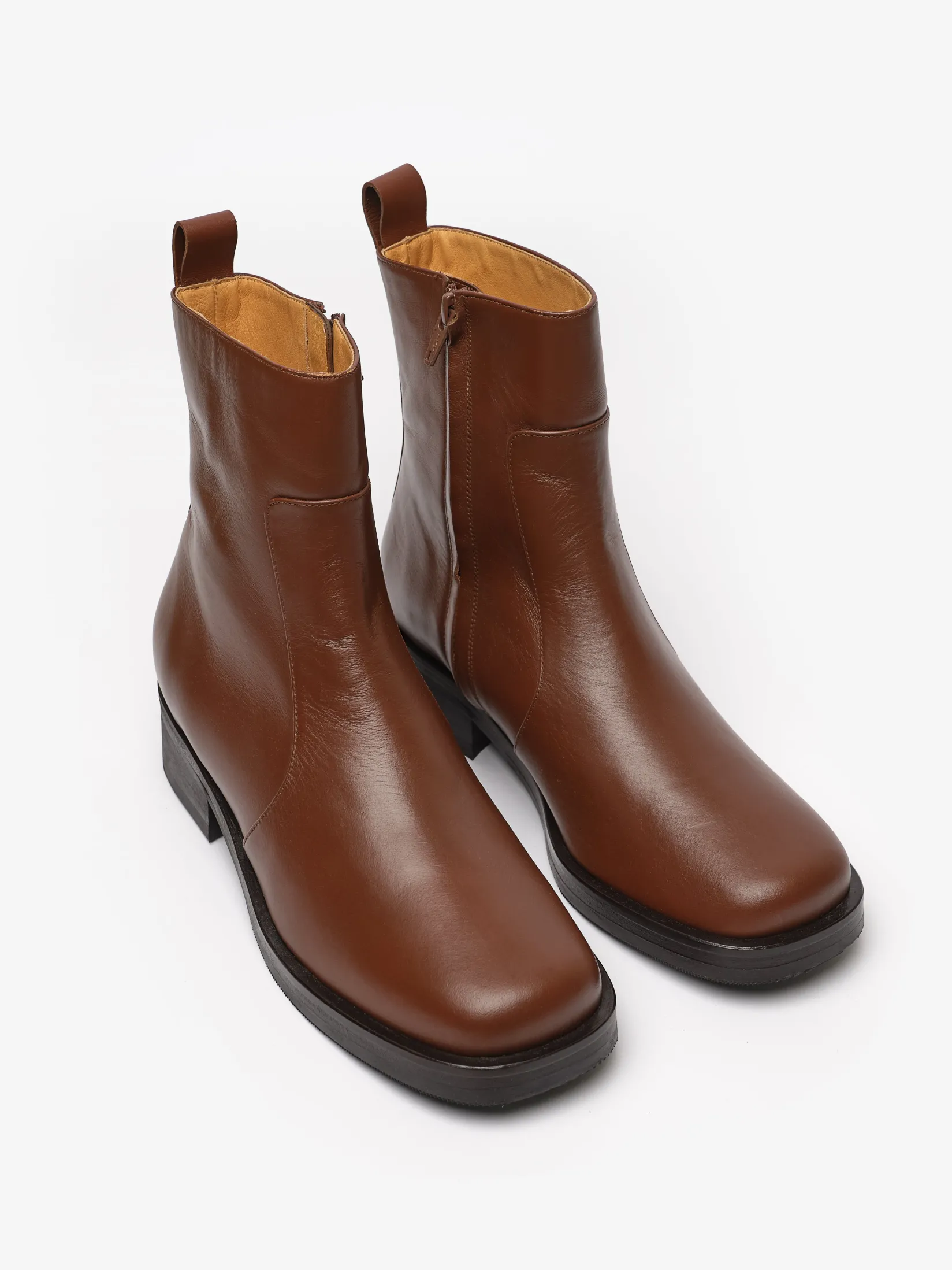 New Studio Nicholson Men's Square Boot Whiskey