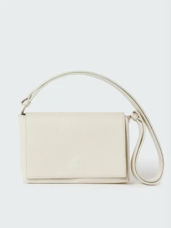 Online Studio Nicholson Meshi Mini Leather Bag Parchment