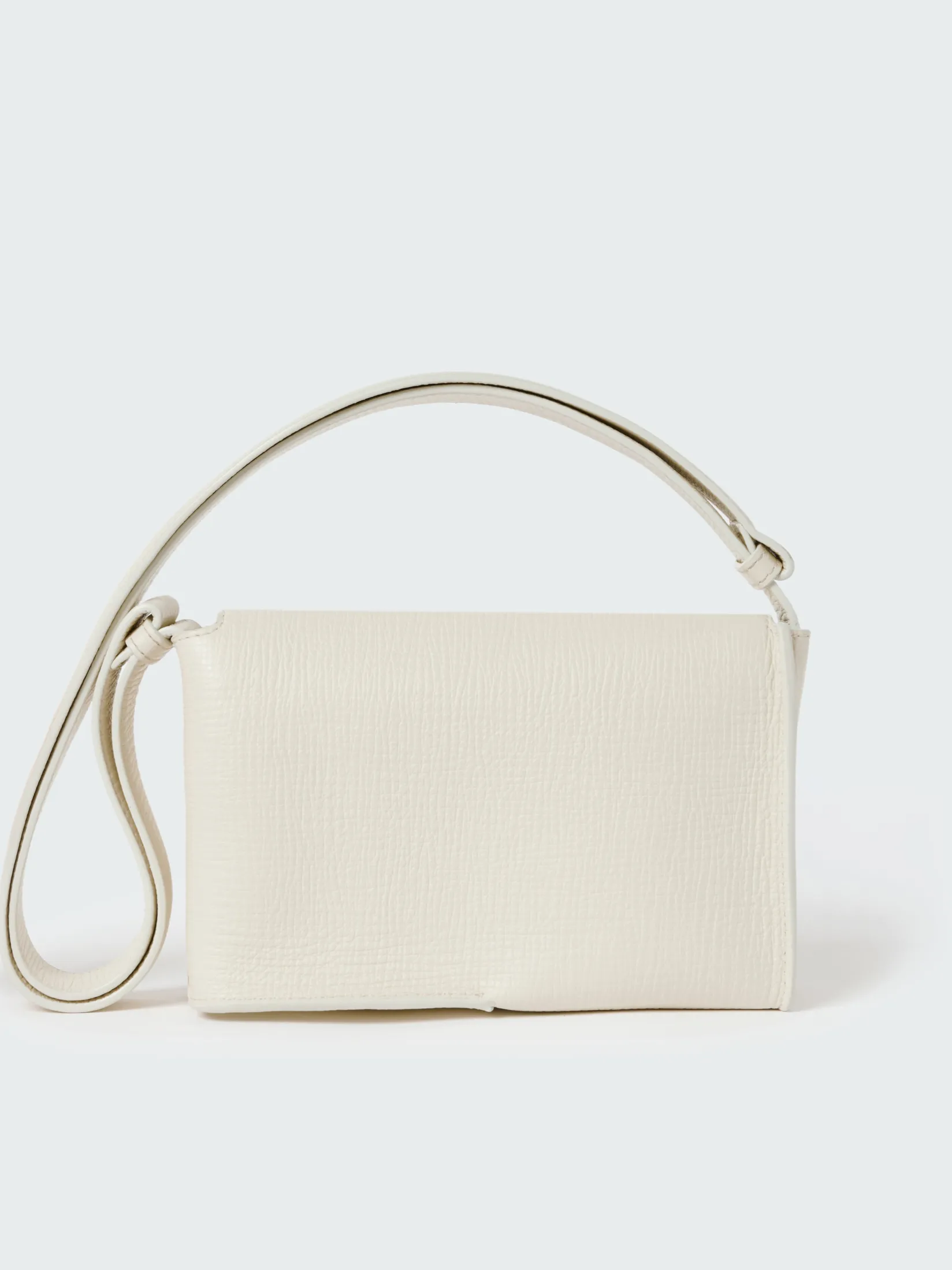 Online Studio Nicholson Meshi Mini Leather Bag Parchment