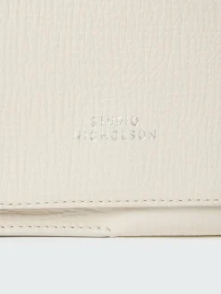 Online Studio Nicholson Meshi Mini Leather Bag Parchment