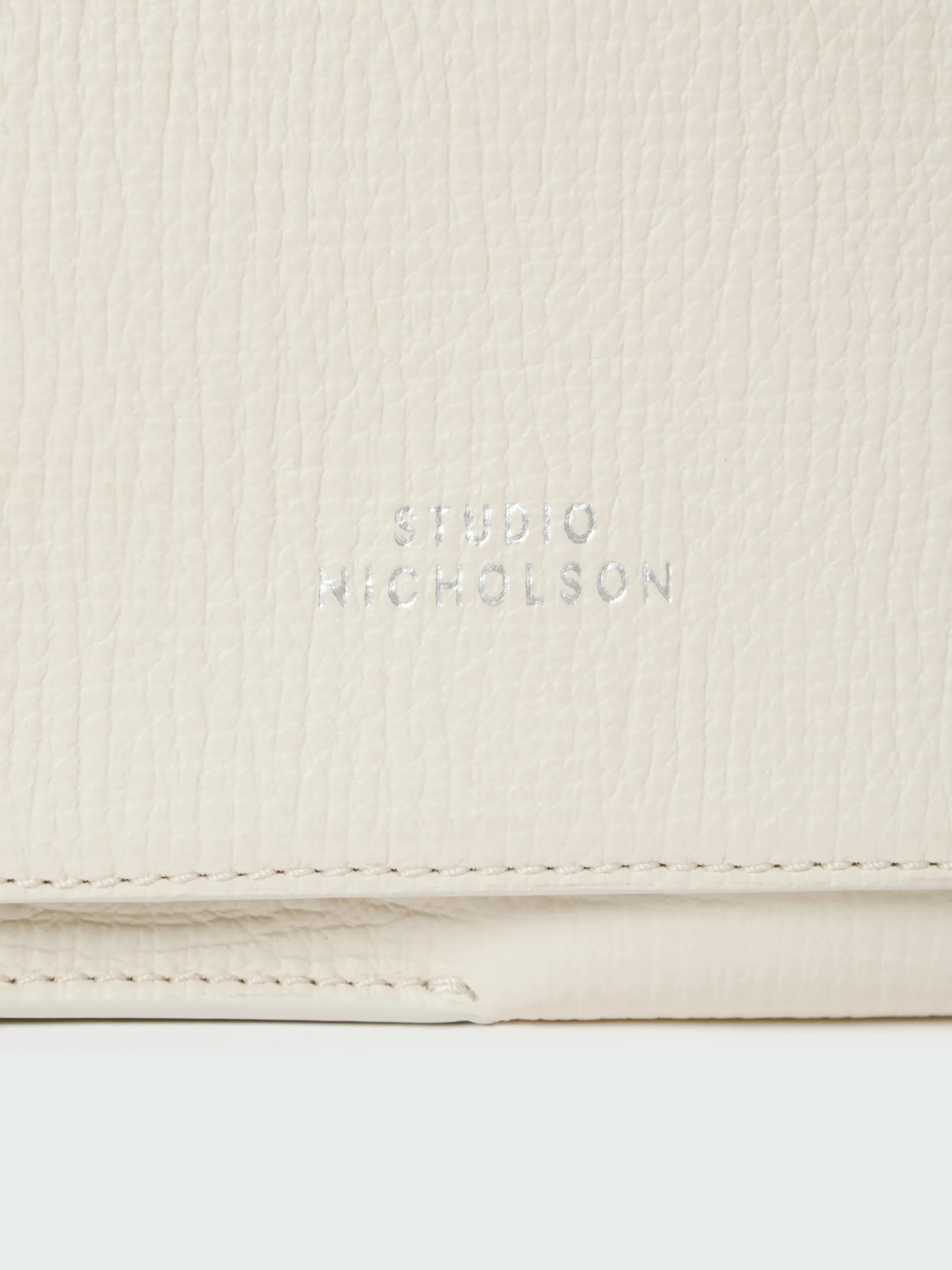Online Studio Nicholson Meshi Mini Leather Bag Parchment
