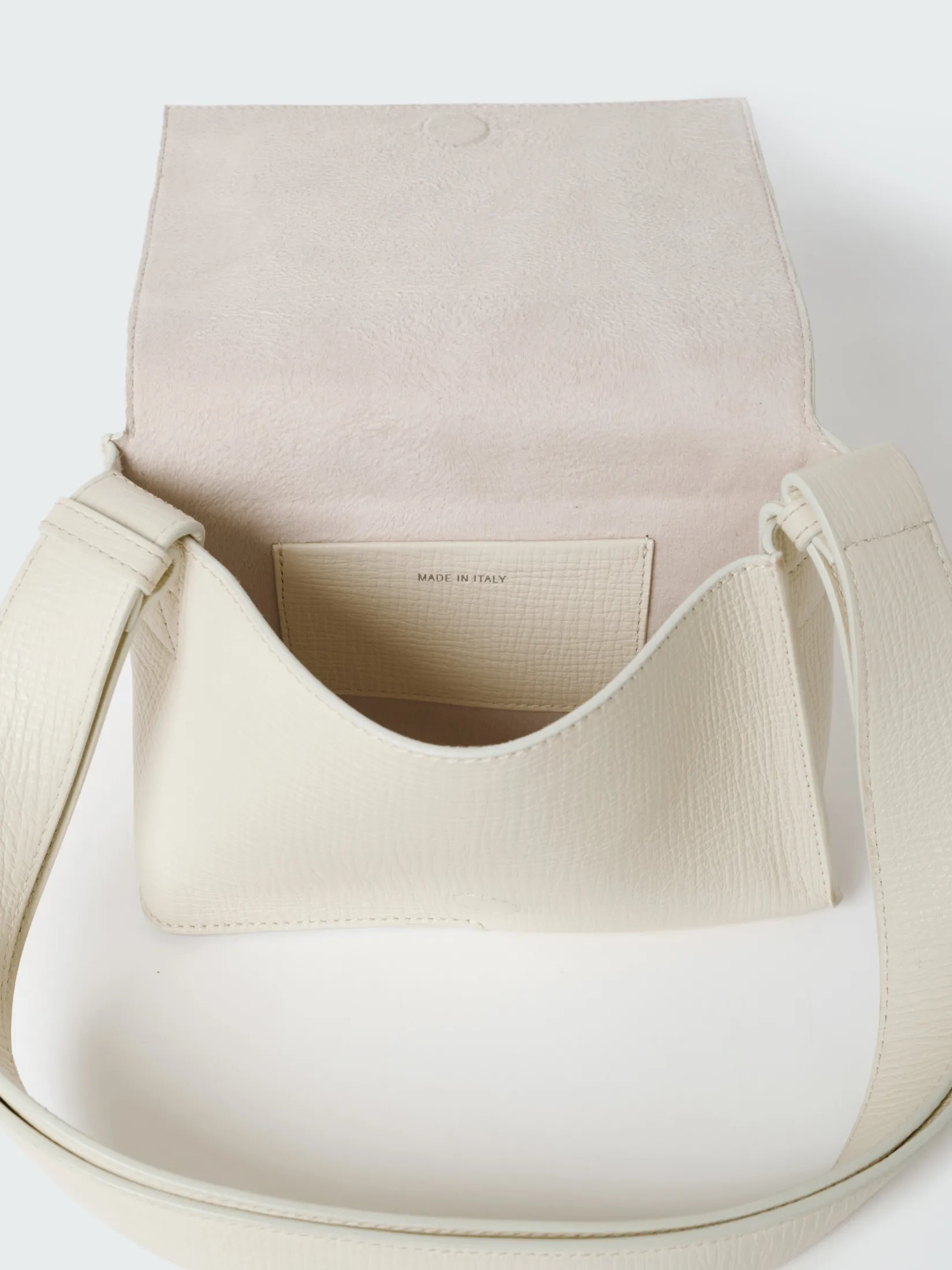Online Studio Nicholson Meshi Mini Leather Bag Parchment