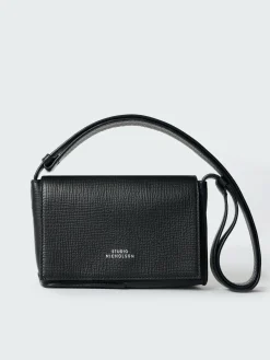 Clearance Studio Nicholson Meshi Mini Leather Bag Darkest Navy