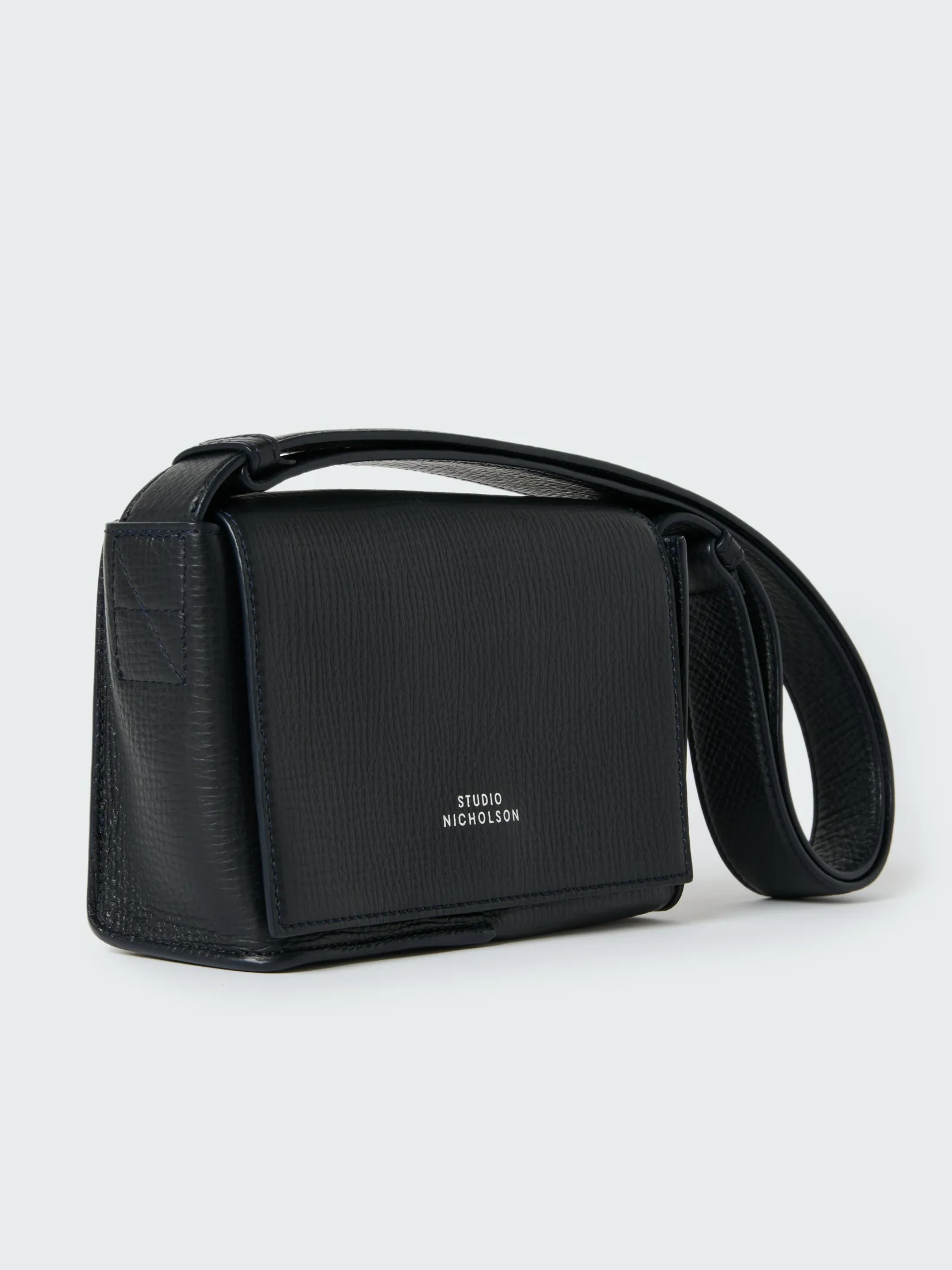 Clearance Studio Nicholson Meshi Mini Leather Bag Darkest Navy