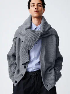 Sale Studio Nicholson Michel Knit Cadet Grey
